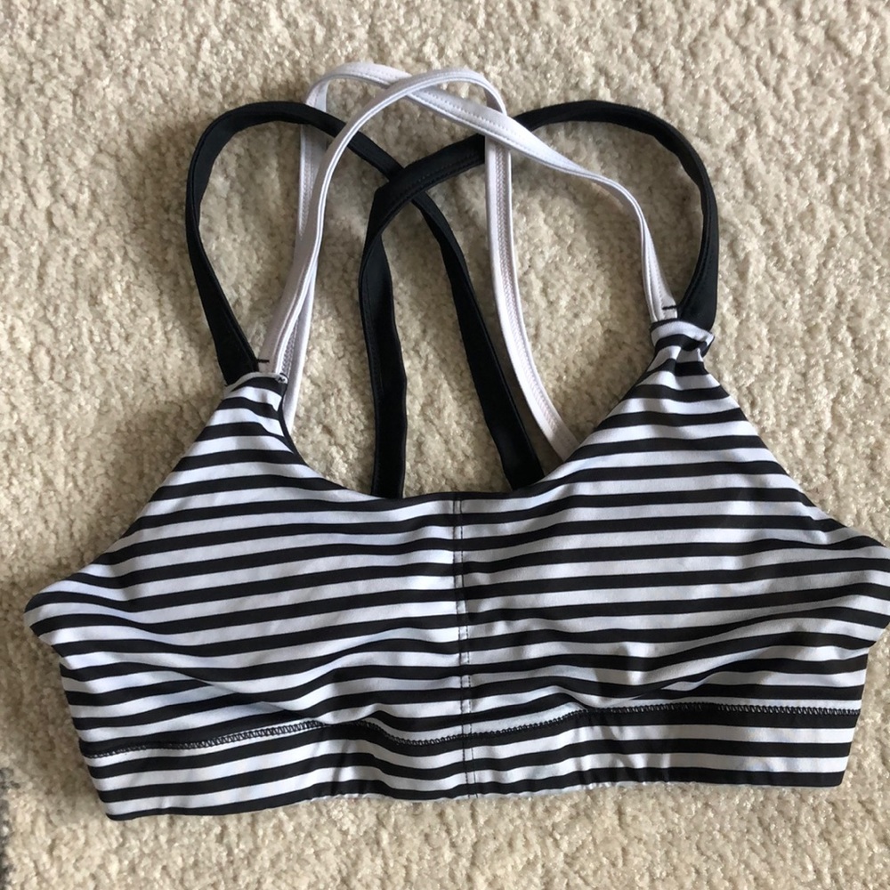 Black & White Sports Bra -Size Small